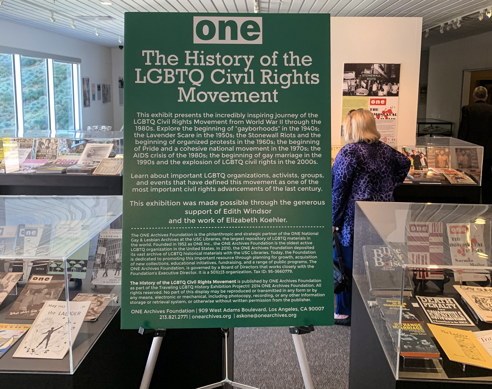 CSU Dominguez Hills hosts The ONE Archives’ “History of the LGBTQ+ Civil Rights Movement, An Exhibition” at in the University Li