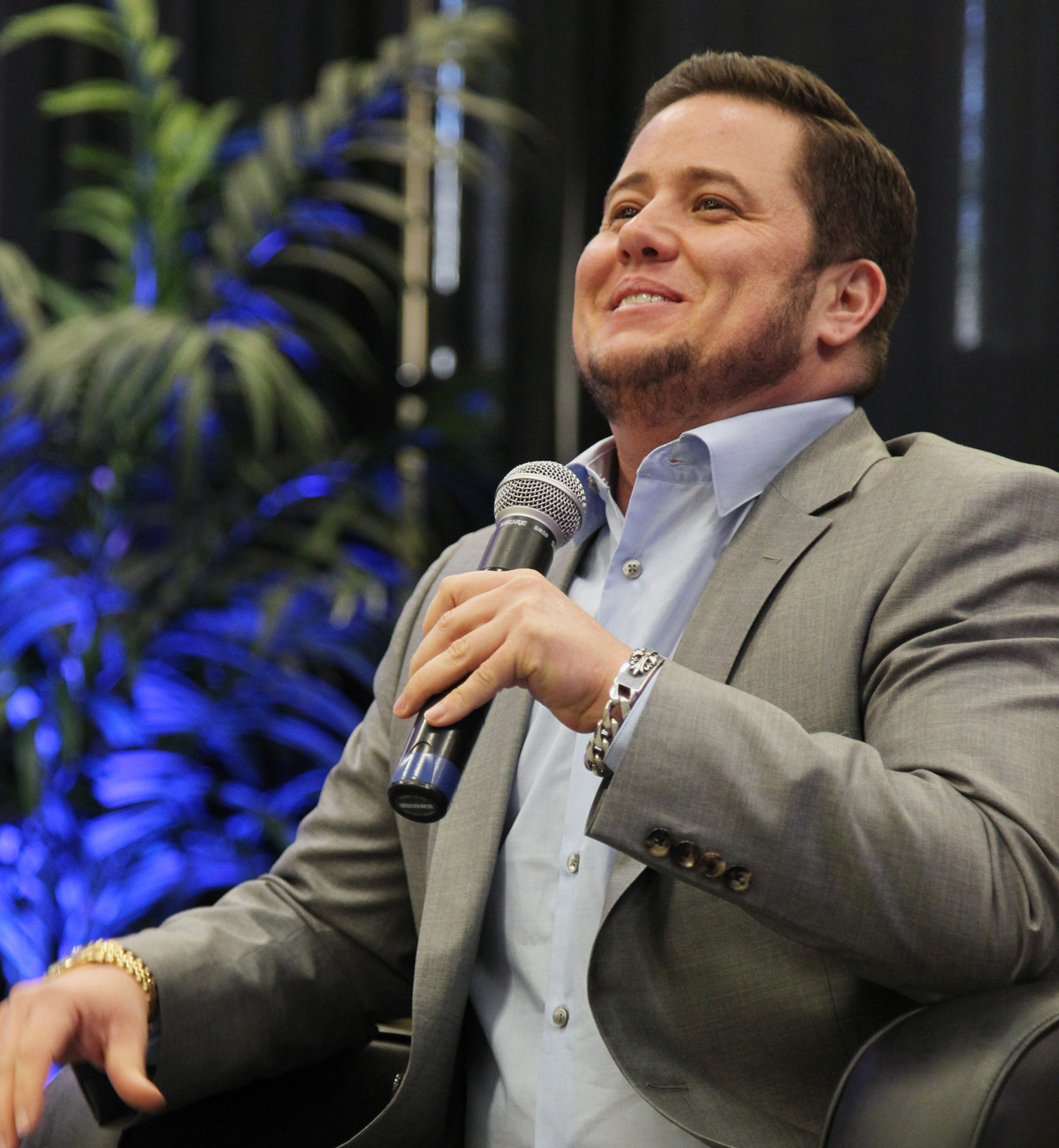 Chaz Bono speaks to students, staff and faculty in the Santos Manuel Student Union, May 14, 2013.