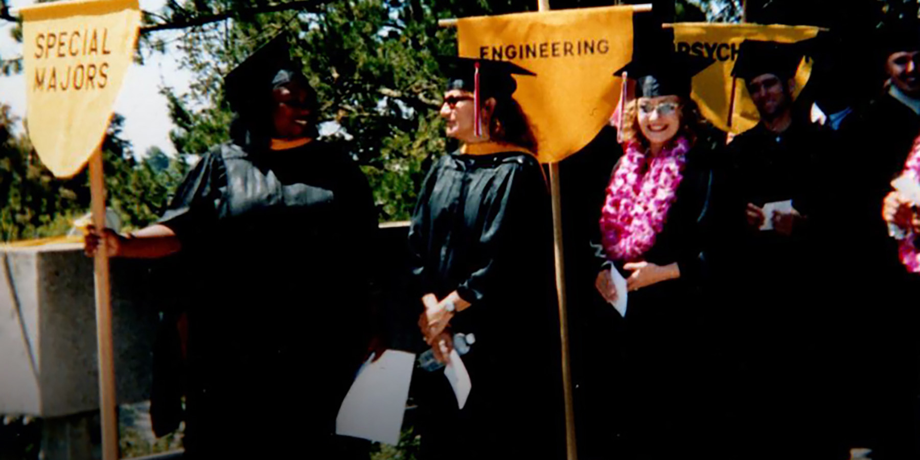 Michelle graduates from Cal State East Bay.