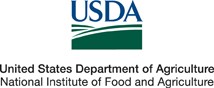 USDA Logo - United States Department of Agriculture; National Institute of Food and Agriculture
